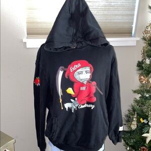 Xtraordinary Fifth Loop Black Hoodie for Men